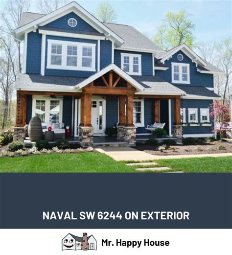 sherwin williams naval exterior paint.